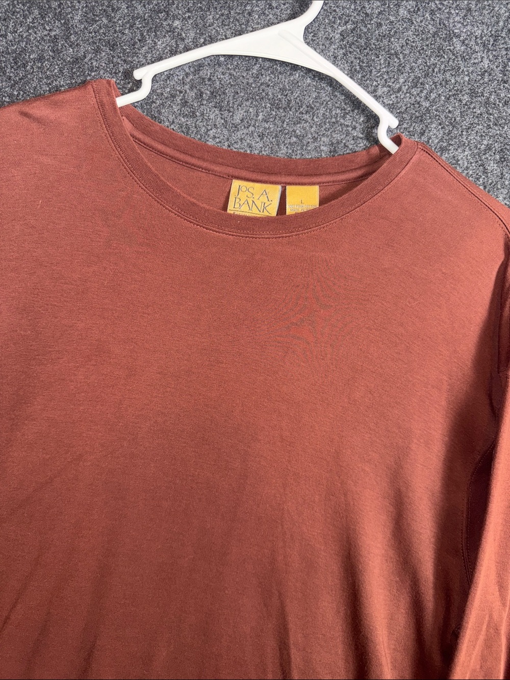 Jos. A. Bank‎ Long Sleeve Crewneck Shirt - Rust